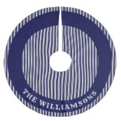 家族カスタム名のクリスマスツリースカート ブラッシュドポリエステルツリースカート (正面)