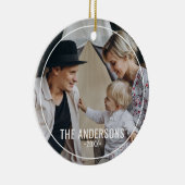 家族カスタム名の写真 セラミックオーナメント (右)