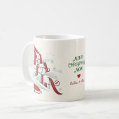 家族カラオケファラカロル写真クリスマス コーヒーマグカップ (正面左)