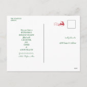 家族カラオケ教会カロールズサービスクリスマス シーズンポストカード (裏面)