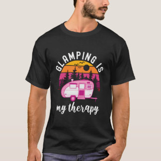 家族キャンプ アウトドアグランピングは私の癒し Tシャツ