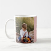 家族ギフト写真孫シンプルタイポグラフィ コーヒーマグカップ (左)