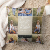 家族ギフト8写真孫シンプル クッション (ブランケット)