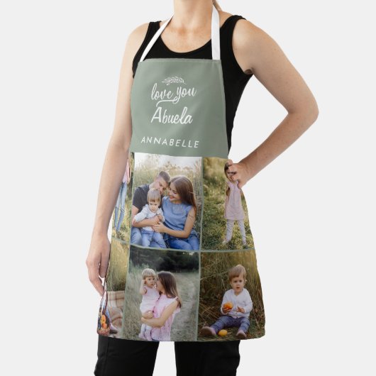 家族ギフト8枚の写真シンプル孫 エプロン (インサイチュ)
