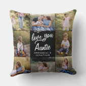 家族ギフト8枚の写真シンプル孫  クッション (裏面)