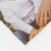 家族ギフト8枚の写真シンプル孫 フリースブランケット (角)