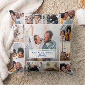 家族クラシック名付きフォト丁合枕 クッション (ブランケット)