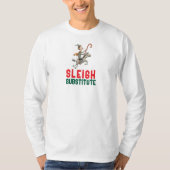 家族クリスマスのお揃いホリデー+おちゃめなパパ Tシャツ (正面)