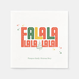 家族クリスマスカラオケチャーチカロールサービス スタンダードカクテルナプキン