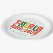 家族クリスマスカラオケチャーチカロールサービス ペーパープレート (アングル)