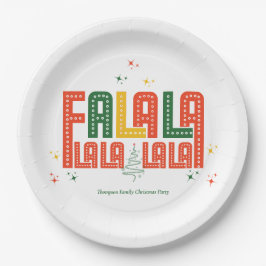 家族クリスマスカラオケチャーチカロールサービス ペーパープレート