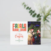 家族クリスマスカラオケチャーチカロールサービス ポストカード (スタンド正面)