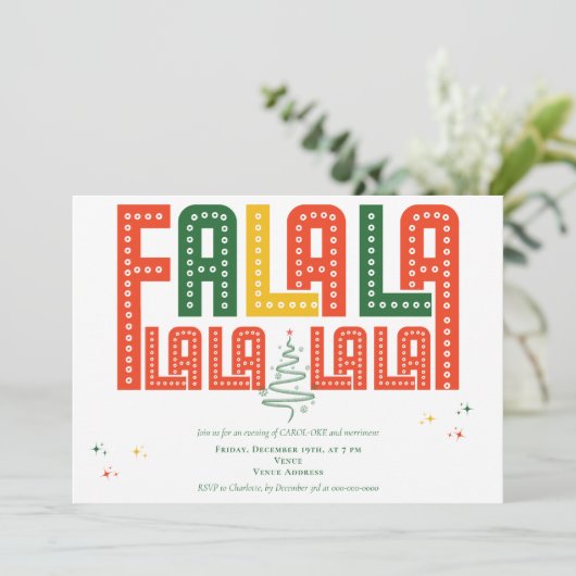 家族クリスマスカラオケチャーチカロールサービス 招待状 (スタンド正面)
