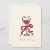 家族クリスマスディナーハンドドロッドパインツリー 案内状 (裏面)