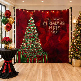 家族クリスマスパーティーフォトブース背景 タペストリー