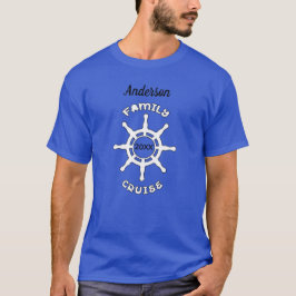 家族クルーズの休日 海の帆船 楽しい航海 Tシャツ
