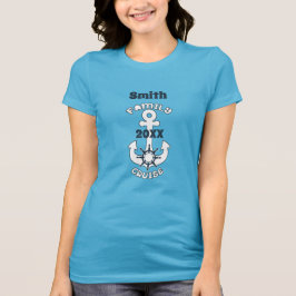 家族クルーズの休暇 アンカー 帆走 海事 Tシャツ