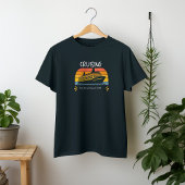 家族クルーズ休暇 ブラック カスタマイズ Tシャツ