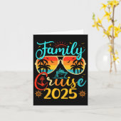 家族クルーズ2025 夏のバケーション マッチングファミリー カード (黄色い花)