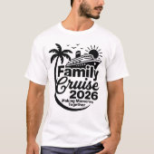 家族クルーズ2026船夏休み Tシャツ (正面)
