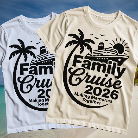 家族クルーズ2026船夏休み Tシャツ