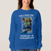 家族クルーズ 旅行 思い出 フォト 郵便 スウェットシャツ (正面)