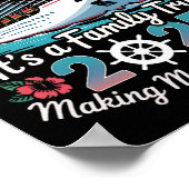 家族クルーズ 2025 バケーション旅行 ポスター (角)