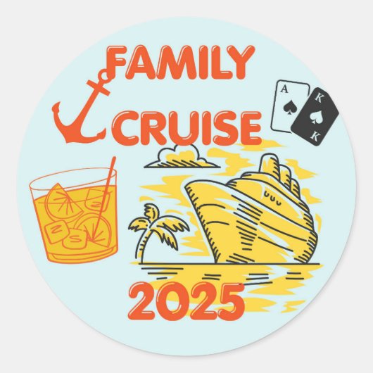 家族クルーズ 2025 ラウンドシール (正面)