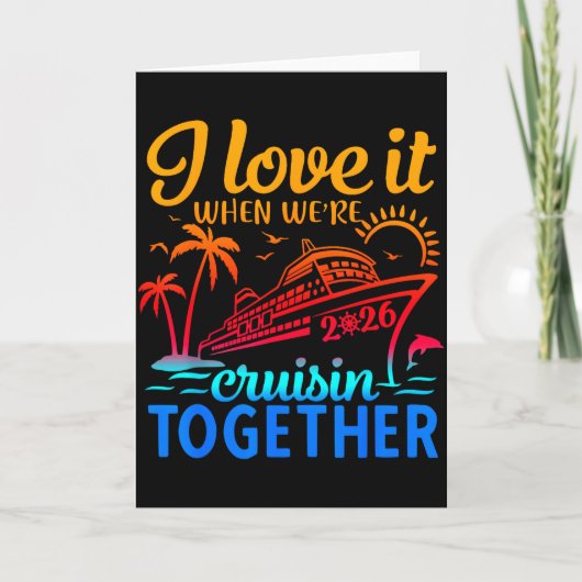 家族クルーズ 2026 私はクルーズが好き カード (正面)