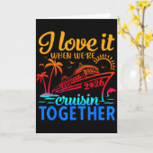 家族クルーズ 2026 私はクルーズが好き カード (黄色い花)