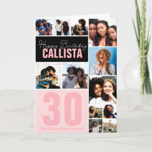 家族クール友だちフォトコラージュハッピーバースデー カード