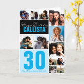 家族クール友だちフォトコラージュハッピーバースデー カード (黄色い花)