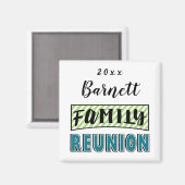 家族クール懇親会記念お土産ギフト マグネット (正面/裏面)