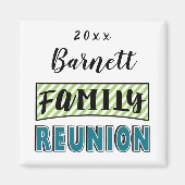 家族クール懇親会記念お土産ギフト マグネット (正面)