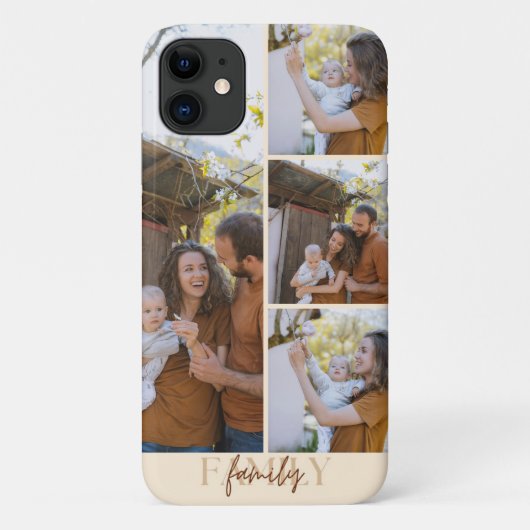 家族コラージュカスタムフォトフォンケース Case-Mate iPhoneケース (裏面)