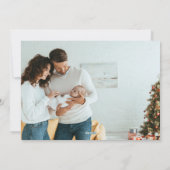 家族コンテンポラリー写真メリークリスマス シーズンカード (裏面)