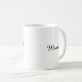 家族コーヒーカップ（編集可能） コーヒーマグカップ (正面右)