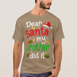 家族サおもしろいンタ私の弟はクリスティマした Tシャツ