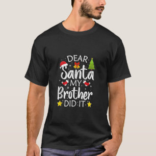 家族サおもしろいンタ私の弟はクリスティマした Tシャツ