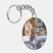 家族シンプルコラージュモダンラブ祖母 キーホルダー (正面左)