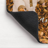 家族シンプルコラージュモダンラブ祖母 マウスパッド (コーナー)