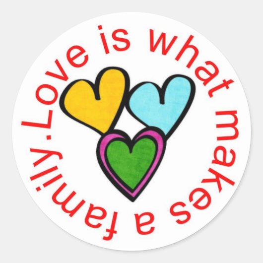 家族シール ラウンドシール (正面)