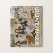 家族スタイリッシュ写真最高の家族Ever Collage ジグソーパズル (縦)