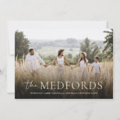 家族スタイリッシュ名のエレガントフローラ シーズンカード (正面)