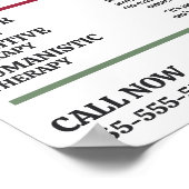 家族セラピーデザイン，心理療法士，セラピー ポスター (角)