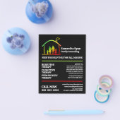 家族セラピーロゴ、心理療法士、セラピー チラシ (シングル)