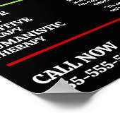 家族セラピーロゴ、心理療法士、セラピー ポスター (角)