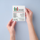 家族セラピー気にデザイン心理療法士セラピー チラシ (手)