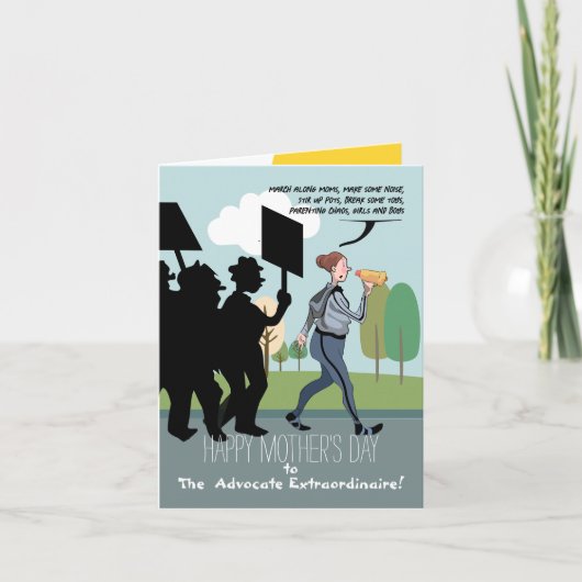 「家族チャンピオン:母の日おめでとう! サンキューカード (正面)