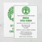 家族ツリー 家族再会 お祝い #2 招待状 (正面/裏面)